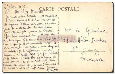As Cenas Campestres — As cabras nos campos — Editor: Léon Bérenger, n° 5950 — Verso