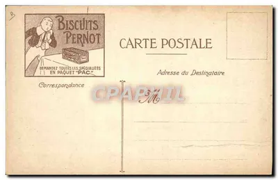 Paris Plage — Les Plages de France — éditeur IMPRIMÉ SUR LA CARTE : E. Pernot & Cie, Paris — Verso