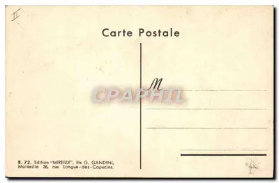 Criança pensativa com panela — Lacroix — Edição Mireille — Verso