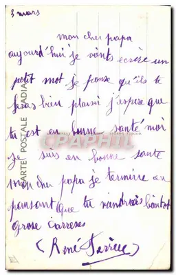Soldat surprise par une femme en chemise — scène humoristique — éditeur CASS — Verso