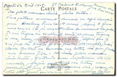 Os Velhos Senhores — G. Peiret — Éditions Gaby, n° 2289 — Verso