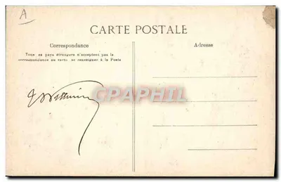 Lembrança da Bretanha — Carta postal colada — Editor: L. Léonard, n° 102 — Verso