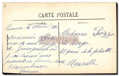 Douarnenez w stroju festijnym — LL — Ét Types Bretons — Rewers