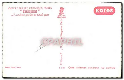 Line Renaud — portret — Editions Korès, nr 760 — Rewers