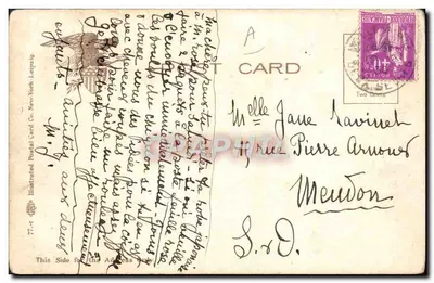 Sarcee squaw e pônei — Série 77-7, editada por Illustrated Postal Card Co. New York — Verso