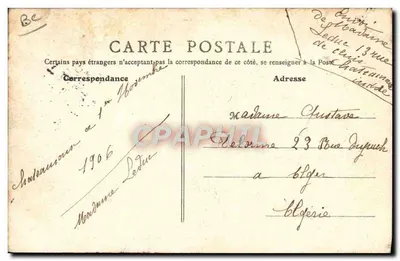 Châteauroux — Fabrica de Tabacos — Salida de las Obreras — Editor E. F. París, n°17 — Reverso