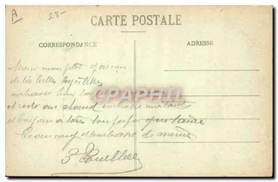 Ansicht der Hauptstraße in L'Isle-sur-le-Doubs — unbekannter Verlag, Seriennummer nicht sichtbar — Rückseite