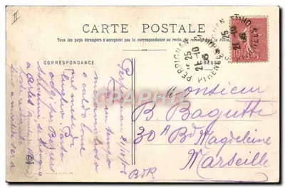 Canigou — Las Balatg i Domku Leśnym — Pireneje (6. seria) — Wydawca: Lahonche Frères, Toulouse — Rewers