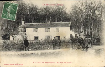 A Montanha Negra — Floresta de Ramondens — Casa de Guarda — Fototipia Labouche Frères Toulouse