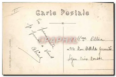Dauphiné — Entorno de URIAGE-LES-BAINS — Bosque y Casa Forestal de Prémol — Reverso