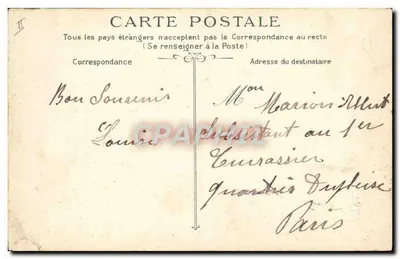 Dieppe — A Pontão — Entrada do Steamer « France » — G.M. 1336 — Verso