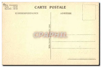 Paquebote com 2 hélices "FORMOSA" — Linha rápida Marselha, Dakar, Brasil, Plata — Sociedade Geral de Transportes Marítimos a Vapor, Marselha — Verso