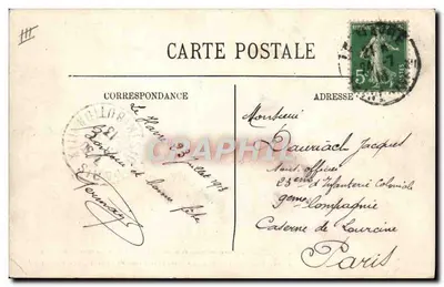 Le Havre — O navio de passageiros "France" da Cie Générale Transatlantique — LL. n°247 — Verso
