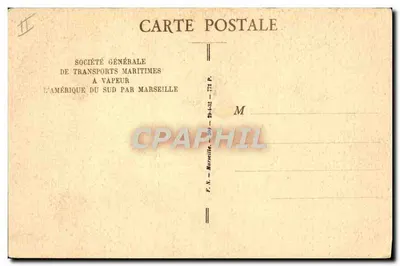 Paquebote "FLORIDA" — S.G.T.M. — Société Générale de Transports Maritimes — Verso