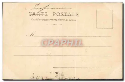 Kobieta w kwiecistej sukni w dekorze lasu — Nie przebiegasz — Kunzli Frères, Paryż, nr 335 — Rewers