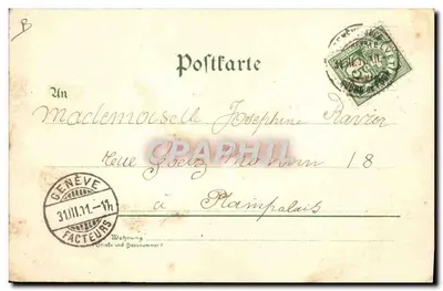 Quarteto de crianças com chapéu de festa — Quarteto Humorístico — editor não identificado, n° 5332 — Verso