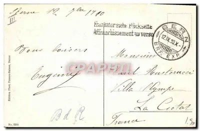 Bern - Bärengraben — wydawnictwo Édition Phot. Franco-Suisse, n° 2266 — Rewers