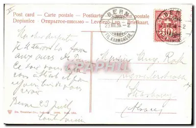 Bärengraben — Bern — Dr. Trankler Co., Leipzig, n° 252 — Verso