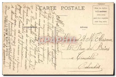 Cenas militares — Em queda — E.R., Paris, Modelo depositado n° 14877 — Verso