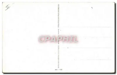 Três personagens em cena — desenho de Huguette Carron — editora Imprimerie France, n° 44-102 — Verso