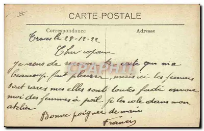 Cenas de Quartel — No lavatório (Place aux anciens) — C. IRRY — Verso