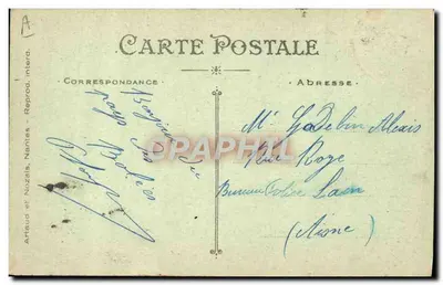 La Bretagne — Tancerze w strojach tradycyjnych — Arlaud et Nozais, Nantes, n°36 D. — Rewers