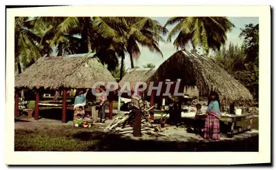 Vila dos índios Seminole na Flórida — editor não visível