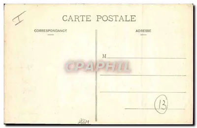 AIX-EN-PROVENCE - A Halle aux Grains, Fronton de Chastel — editor Nattifel, n° 13 — Verso