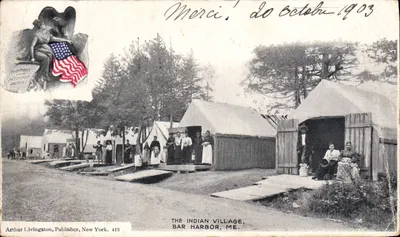 O Povoado Indígena — Bar Harbor, ME — Arthur Livingston, Editor, Nova York. 418