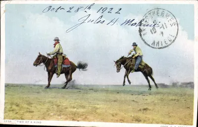 Dois cow-boys — 'TWO OF A KIND' — C.A. KENDRICK, n° 9236