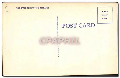 Cestas cherokee — produtos indígenas — reserva cherokee — parque nacional das montanhas azuis — editor Asheville Post Card Co. — Verso