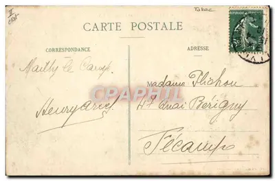 Camp militaire — Dystrybucja tytoniu — G. Marshal, Mathy-le-Camp — Rewers