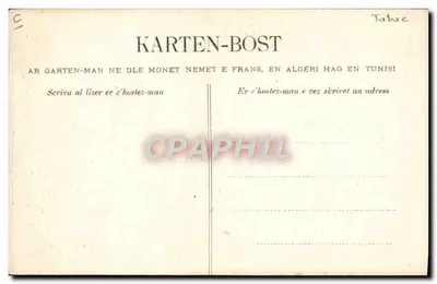 Morlaix — Uma Cigarière — Coleção Villain, Quimper — Verso