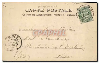TONNEINS — A Fábrica de Tabacos — Imp. G. Feuiller e Cie Tonneins — Verso