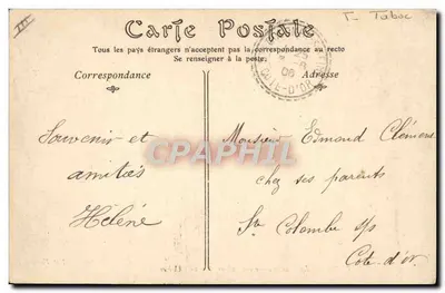Paris — A Fábrica de Tabacos, Rue de l'Université — ND Phot, n° 1157 — Verso