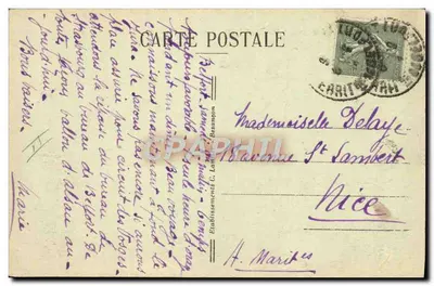 Balão de ALSACE — Plain-du-Canon — Casa Florestal — Editor C. Lamanon, n° 5024 — Verso