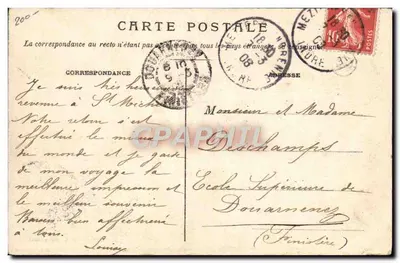 Cenas do Berry — Um dia de mercado — Coleção G. Châteauroux — Verso
