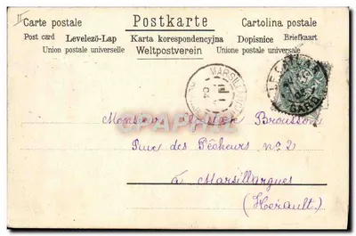 Grauw en ezel — Gelukkig nieuwjaar — A.M. B. N°105 — Achterkant