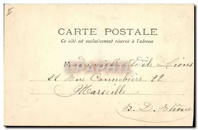 Vichy — Saída para a Promenade — Edição Giletta, fotografia, Nice, n° 8433 — Verso