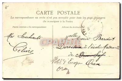 Cartolina d'epoca Folklore La vita nei campi Tra due fuochi Vacche — Verso