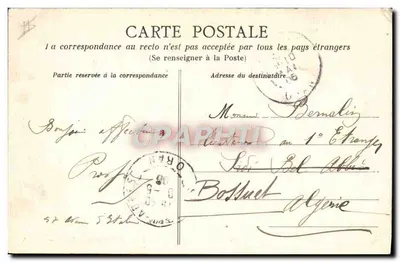 A vida nos campos — Em licença — Héliotypie Dugas et Cie, Nantes — Série A — Verso