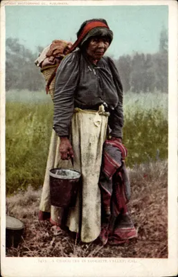 Um personagem no Vale Yosemite, Califórnia — Detroit Photographic Co., Publishers, n° 3413