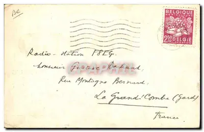 Belgique — QSL radio amateur ON44LD — éditeur Lodelinsart — Verso