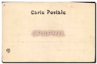 Bilhete postal antigo Dança — Verso