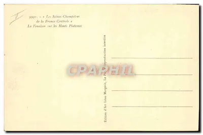 La Fenaïson nos Altos Planaltos — Edição de Arte Léon Margerit, n° 9991 — Verso
