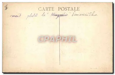 S.S. IONIE — Navio de passageiros francês da Cie Paquet (em mar agitado) — H. GRIMAUD, MARSEILLE — Verso