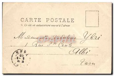 Bambina in un letto a baldacchino — A.N. Parigi, n°2 — datata 5 Marzo 1903 — Verso