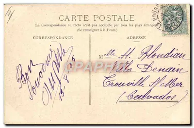 A praça dos burros — La Bourboule — R.&J.D. 10986,13 — Verso