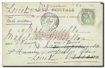 Kobieta jeżdżąca na mulie — Cambon-Les-Thermes — Kolekcja ND Fot. nr 46 — Rewers
