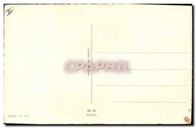 학교 앞 거리 장면 — 풍자 그림 — M.D. 파리, 시리즈 번호 170 — 뒷면